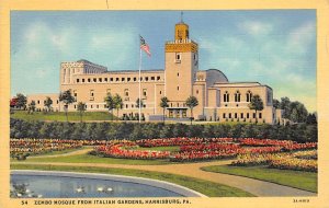 Zembo Mosque from Italian Gardens Harrisburg, Pennsylvania PA  