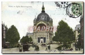 Old Postcard Paris Church of Saint Augustine