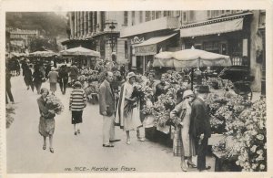 France Nice flowers market