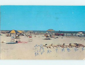 Pre-1980 BEACH SCENE Wildwood Crest New Jersey NJ AE9367