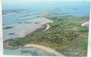 Vintage Postcard Aerial View of St Martins Isles of Scilly