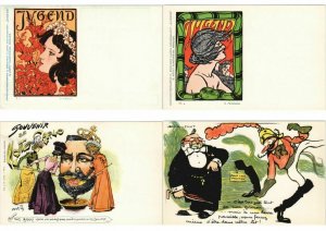 ART NOUVEAU & ART DECO ADECA NEUDIN 150 REPRINT MODERN Postcard (L3716)