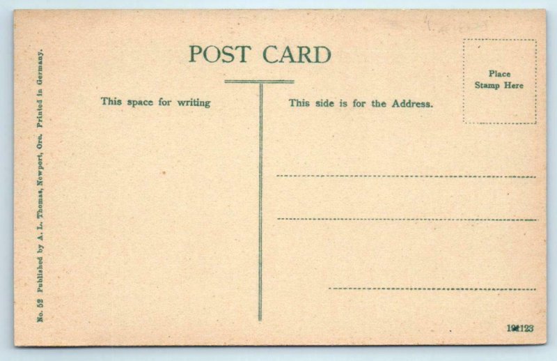 2 Postcards NEWPORT, Oregon OR ~ Monterey Beach YAQUINA BAY 1910s Lincoln County