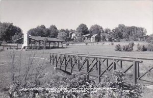 Iowa West Branon Boy Scout Sgelter Hoover Park Real Photo RPPC