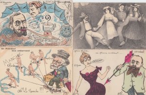 ORENS POLITIC PROPAGANDA SATIRE 15 Vintage Postcards pre-1920 with BETTE (L3832)