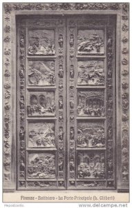 Battistero - La Porta Principale (L. Ghiberti), Firenze (Tuscany), Italy, 190...