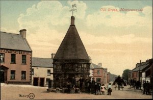 Newtonards Ireland Old Cross Street Scene c1910 Vintage Postcard