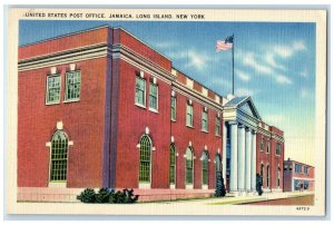 c1940 United States Post Office Jamaica Long Island New York NY Vintage Postcard