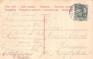 A169 Germany 1911 Hamburg Partie Botanic Garden Forest vintage postcard