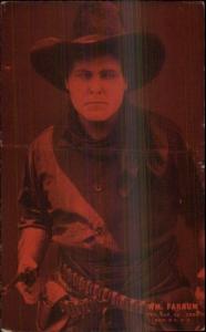 Cowboy Actor Vintage Arcade Exhibit Card WILLIAM FARNUM