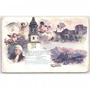 Postcard Mozart Austria Famous Places W. Swatek Undivided Back