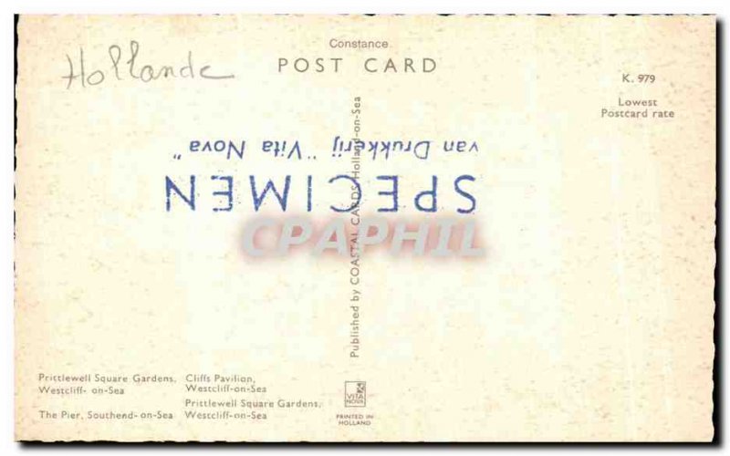 Old Postcard Greetings From Westcliff Cliffs