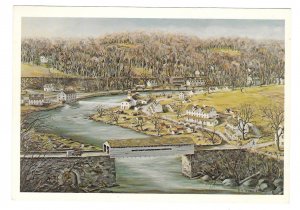 Henry Clay Village Brandywine Artist Frank Jefferis Hagley Museum 4X6 Postcard