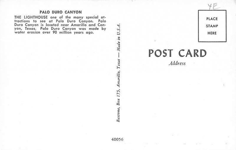 Palo Duro Canyon - Amarillo, Texas TX