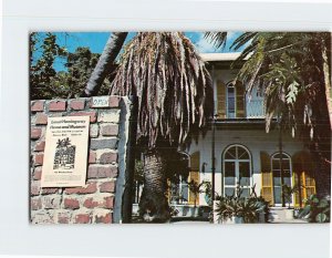 Postcard The Hemingway House Key West Florida USA