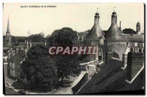 Old Postcard Saint Fargeau and Chateau