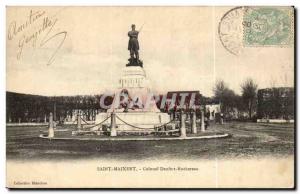 Saint Maixent Old Postcard Colonel Denfert Rochereau (Lion)