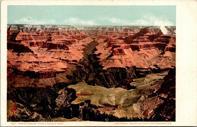 Grand Canyon O’Neills Point c1900 Antique Postcard UDB UNP Unused Undivided Back 