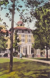 North Carolina Pinehurst Green Lawns And Trees Surround The Carolina Handcolo...