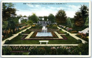 M-67618 Mrs Mac Dougall's Italian Garden Auburn New York