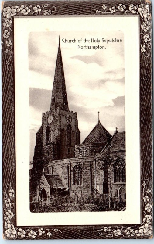 NORTHAMPTON,  United Kingdom  CHURCH of the HOLY SEPULCHRE  c1910s Postcard