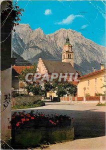 Postcard Modern Tirol Wallfahrtsort absam gegen Bettelwurf unteinntal