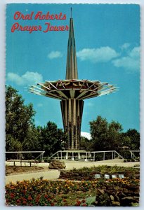 1960 Tulsa Oklahoma OK Postcard Prayer Tower Oral Roberts University Building
