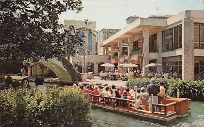 Texas San Antonio Barge At Kangaroo Court Restaurant At River Square 1978