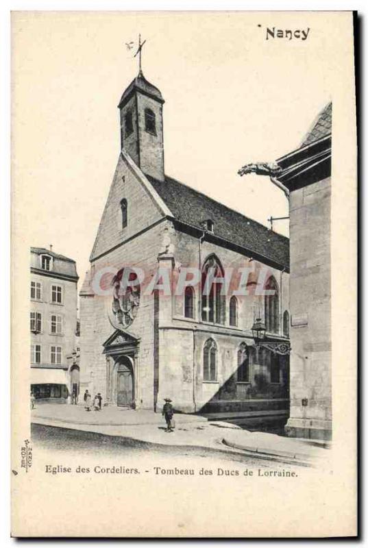 Old Postcard Nancy Church of the Cordeliers Tomb of the Dukes of Lorraine