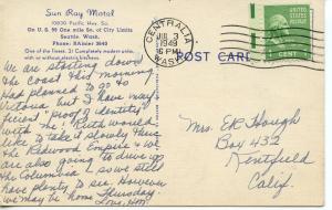 US    PC468   SUN RAY MOTEL, SEATTLE WA