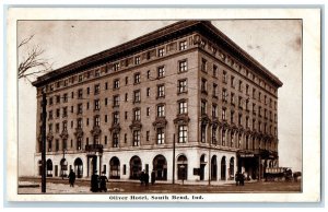 c1910 Oliver Hotel Building South Bend Indiana IN Antique Unposted Postcard