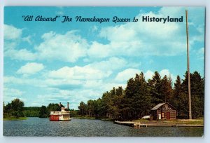 Mississippi MS Postcard All Abroad Namekagon Queen History Land Vintage Unposted