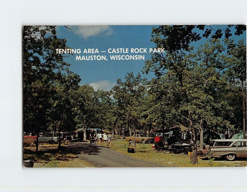 Postcard Tenting Area, Castle Rock Park, Mauston, Wisconsin