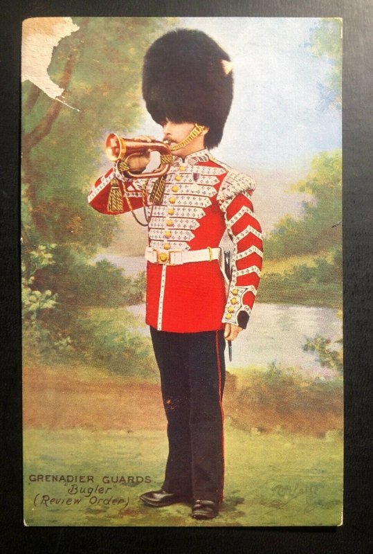 Mint England Tuck's Picture Postcard Grenadiers Guards Bugler