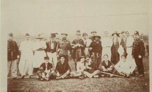 UK C-1910 Costume Group Police Soldier Claplin RPPC Photo Postcard 22-2619