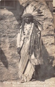 J45/ Colorado Springs RPPC Postcard c20s O-yegy-ont-ya Native American 378
