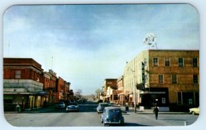 WETASKWIN, Alberta Canada ~ MAIN STREET Scene c1950s Hotel Postcard