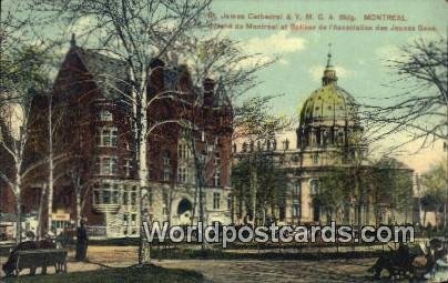 St James Cathedral & YMCA Montreal Canada 1912 