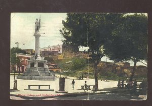 SAN JUAN PUERTO RICL PORTO RICO PLAZA COLON DOWNTOWN VINTAGE POSTCARD