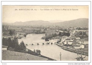 Vue Generale De La Vallee Et Le Pont Sur La Garonne, Montreheau (Haute-Garonn...