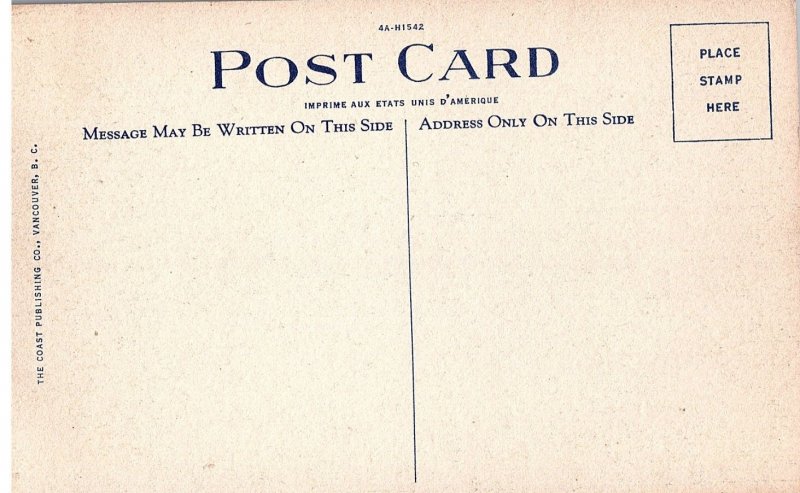 CPR Empress Hotel Victoria BC Canada Hotel Linen Postcard