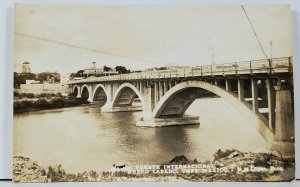 Mexico RPPC Puente International Lopez Photo Real Photo Postcard L15