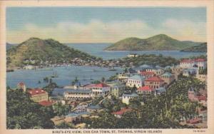 St Thomas Birds Eye View Cha Cha Town Curteich