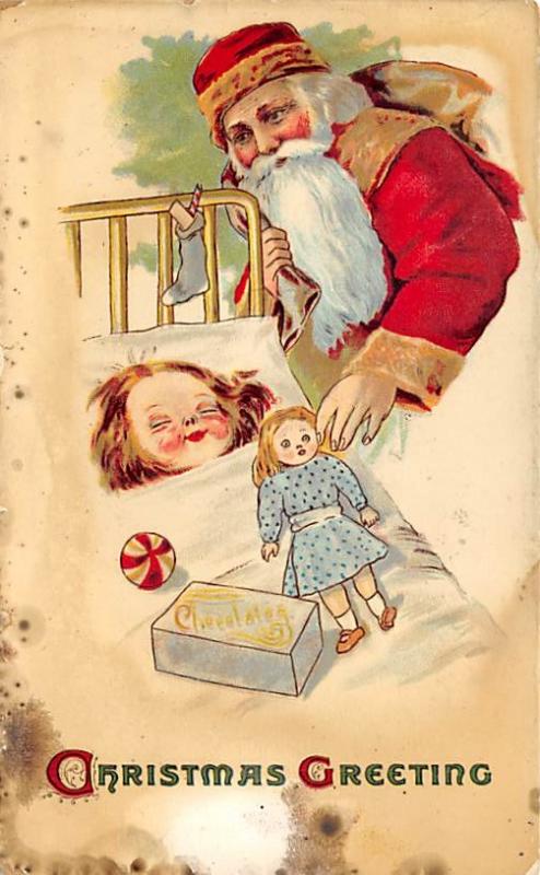 Damaged Santa Claus Postal Used Unknown 