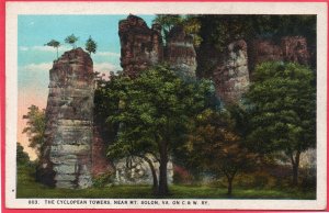 12812 The Cyclopean Towers, Mt. Solon, Virginia, Chesapeake & Western Railway