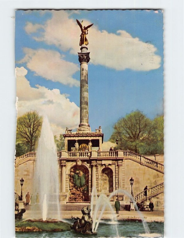 Postcard Angel of Peace, Munich, Germany