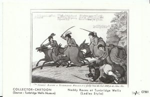 Kent Postcard - Neddy Races at Tunbridge Wells [Ladies Style] - Ref 2141