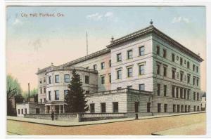 City Hall Portland Oregon 1908 postcard