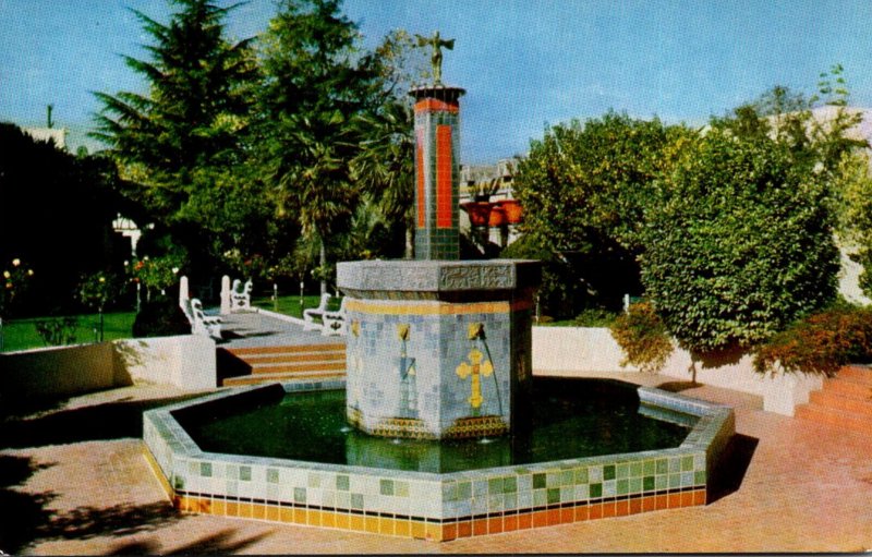 California San Jose Rosicrucian Park The Plaza and Fountain