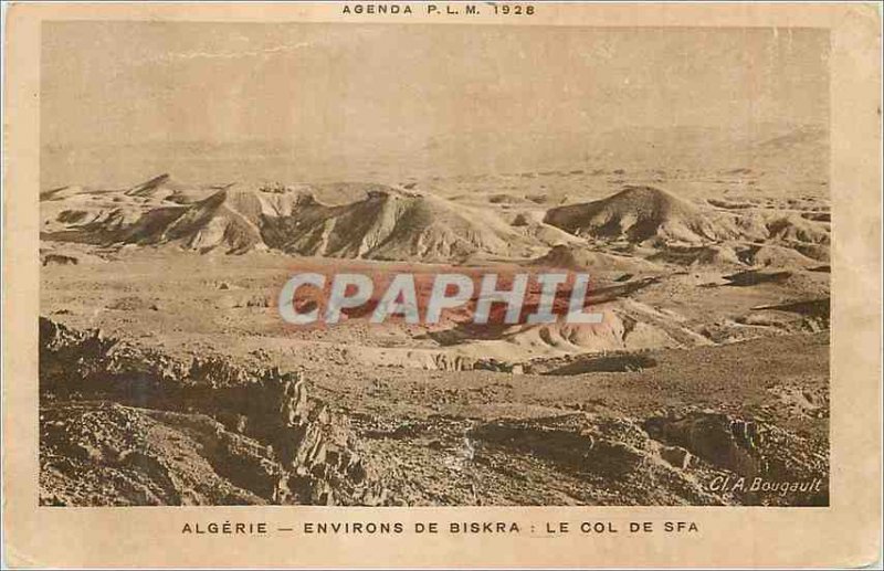 Postcard Old Algeria Biskra surroundings Col Sfa